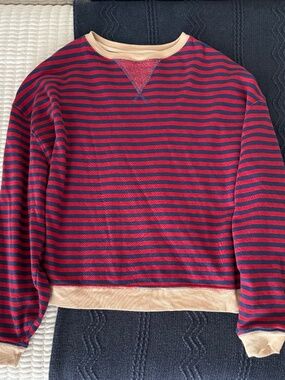 Free People Classic Striped Crewneck Excellent Condition